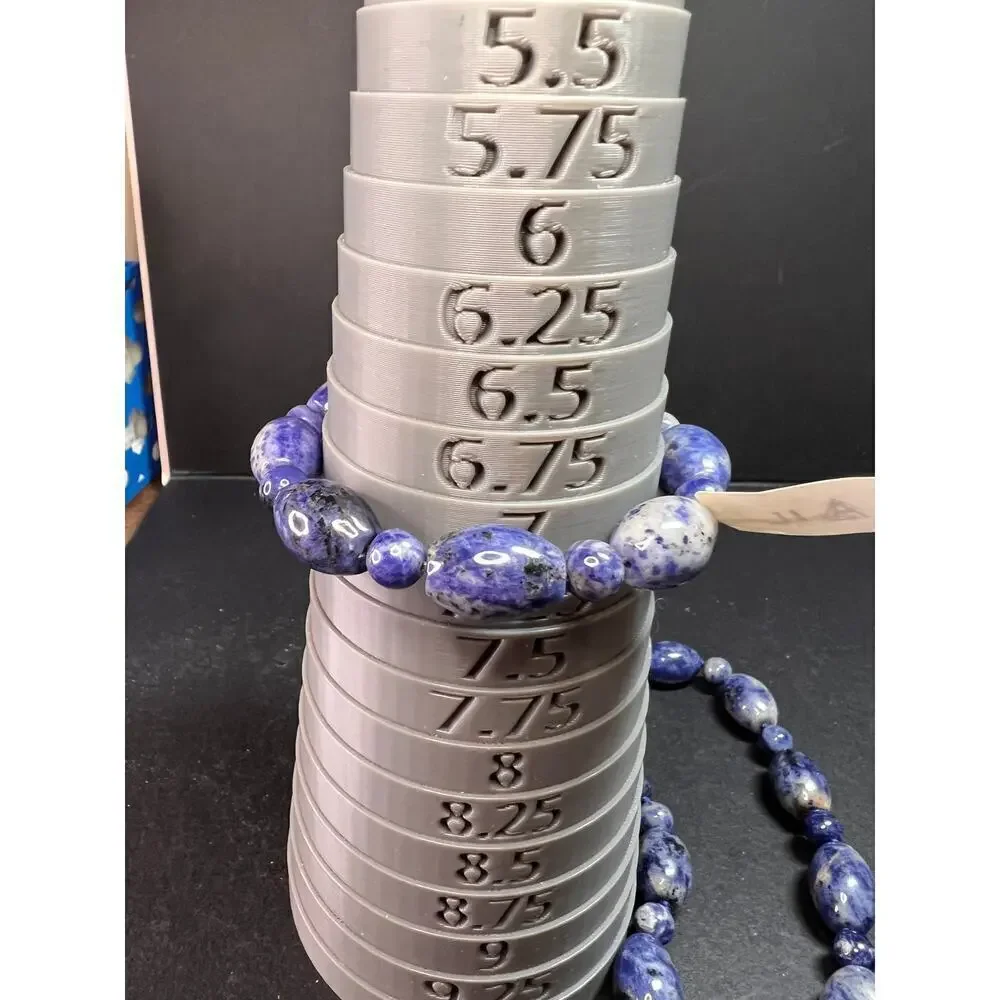 NEW sodalite necklace and bracelet with sterling silver clasp
